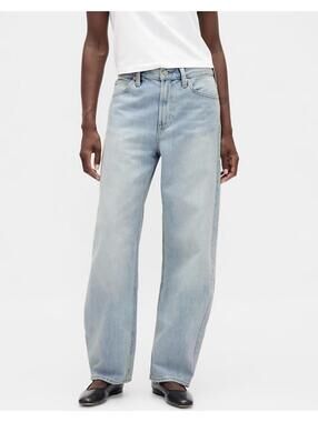 NWT Gap High Waist Ultrasoft Barrel Jeans size 30